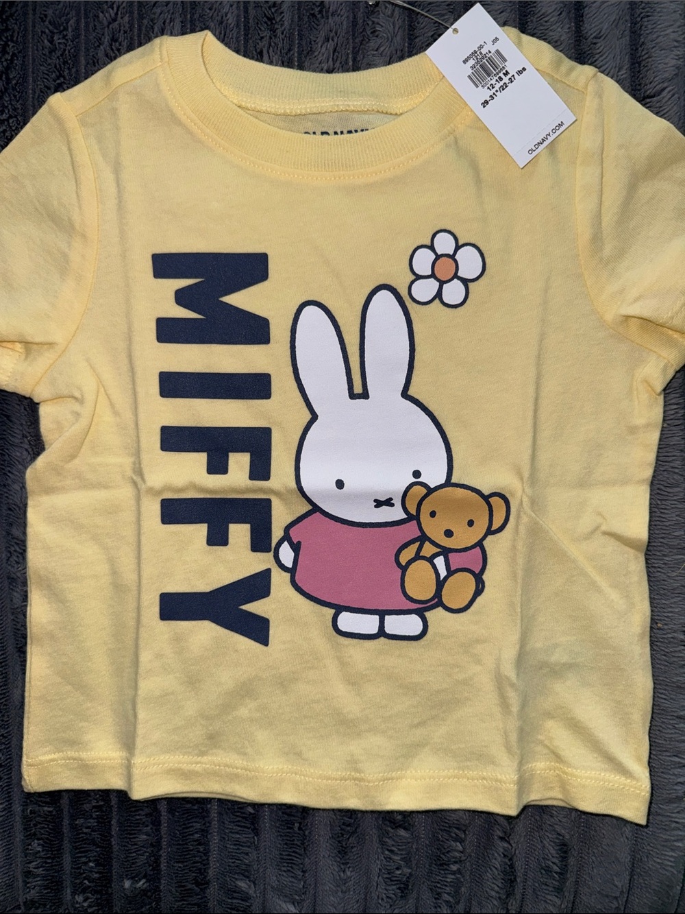 Old Navy Yellow Miffy Graphic Tee with Pink Dress